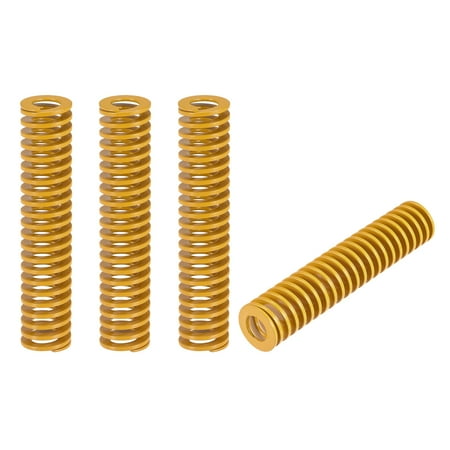 

Uxcell Die Spring 27mm OD 125mm Length 4 Pack Stamping Light Load Compression Yellow