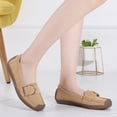 thumbnail image 4 of Big Size Women's Casual Loafers Slip On Leather Shoes Lightweight Walking Shoes Moccasins Classic Penny Loafer Flats Boat Shoes, 4 of 6