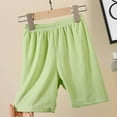 thumbnail image 2 of Annhoo Summer Knee Length Shorts for Girls Comfy Soft Elastic Waist Lounge Shorts Solid Color Homewear Toddler, 2 of 6