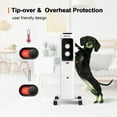 thumbnail image 3 of Costway 1500W Oil Filled Heater Portable Radiator Space Heater w/ Adjustable Thermostat White, 3 of 8