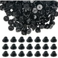 thumbnail image 1 of 200Pcs Silicone Brooch Findings Rubber Pin Backs Comfort Fit Tie Tack Black 10x8mm Hole: 1mm, 1 of 5
