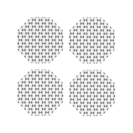 

Junzan Signal Icon Print Coasters for Drinks - Leather Coasters Set of 4 for Coffee Table for Housewarming/Kitchen/Bar/Decor-Octagon