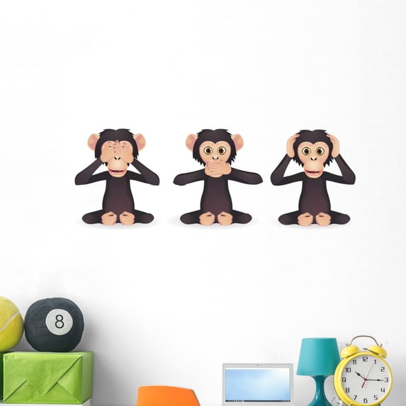 Hear No Evil Speak by Wallmonkeys Peel and Stick Graphic (48 in W x 17 in H) WM220292