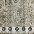 thumbnail image 2 of Lahome Washable 8x10 Rug, Non Slip Living Room Floor Carpet, Non-Shedding 8x10 Area Rug Under Bed, Vintage Nursery Rug, Low Pile Large Area Rug for Office/Playroom/Bedroom(Brownish), 2 of 7