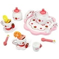 thumbnail image 2 of Wood Tea Sets for Kids Pretend Play Kitchen Toys Sets Wooden Teapot Tea Cup Toys for Toddlers, 2 of 6