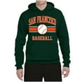 thumbnail image 2 of Wild Bobby City of San Francisco Baseball Fantasy Fan Sports Unisex Hoodie Sweatshirt, Forest Green, XX-Large, 2 of 6
