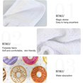 thumbnail image 5 of SKYSONIC 2 PCS 12"x17" Hand Towels for Kitchen Birthday Sweets Donut Dessert Bathroom Hand Towels Kitchen Towels with Hanging Loop, Doughnut Chocolate Hanging Tie Towels, 5 of 6