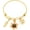 Gold, variant on Cremation Jewelry Flower Urn Bracelet for Ashes for Women Sister Memorial Expandable Ashes Keepsake Bangle Bracelet