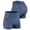 Dark Blue, variant on Men's High Waisted Compression Workout Shorts with Pockets Breathable 3" Running Shorts for Gym Yoga & Fitness Training Black L