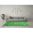 thumbnail image 3 of Ahgly Company Indoor Round Oriental Emerald Green Traditional Area Rugs, 7' Round, 3 of 4