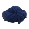 thumbnail image 4 of Tachiuwa Chunky Chenille Yarn Acrylic Fibers Gauge 7 Jumbo Giant Washable Bulky Yarn Thick Yarn for Sofa Throw Crocheting Hat Blanket Dark Blue, 4 of 10