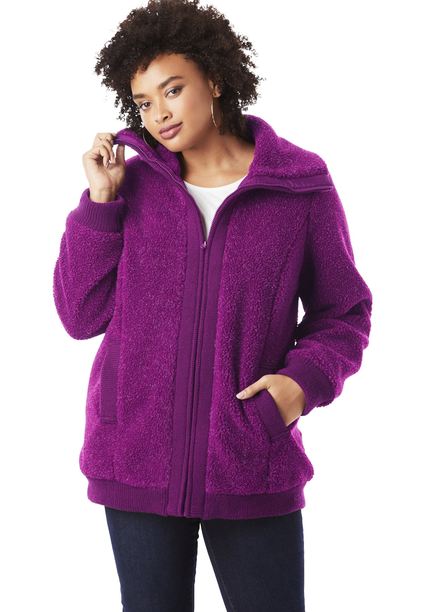 plus size bomber coat