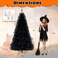 thumbnail image 3 of Costway 7' Halloween Tree Artificial Decoration Tree with 1040 Branch Tips 6 Lighting Modes, 3 of 10