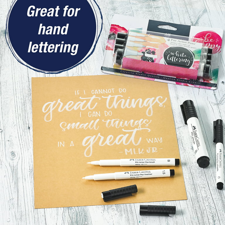 Faber-Castell Pitt Artist Pen Hand Lettering For Beginners Set - Hand  Lettering 101 with 7 Pitt Lettering Pens