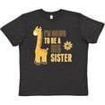 thumbnail image 3 of Inktastic i'm going to be a big sister giraffe Youth T-Shirt, 3 of 5