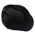 thumbnail image 3 of Convenient Men Hat Perfect Gifts Polyester Hollow Washable Men Beret Cap for Daily-Black, 3 of 7