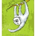 thumbnail image 3 of Ambesonne Sloth Duvet Cover Set, Animal Branch, 2-Calking, Pale Grey Green White, 3 of 7
