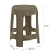 thumbnail image 2 of Kit 4 Bancos de Plástico La Ardilla para exterior e Interior (Café), 2 of 3
