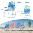 thumbnail image 2 of Sekey Portable Beach Chair, Lightweight Folding Chair with Carry Bag, Blue, 2 of 7