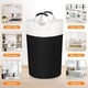 thumbnail image 5 of Cesto para ropa sucia, cestos de ropa sucia plegables, cesto para ropa sucia, resistente al agua con asas de aluminio protegidas con espuma para dormitorio universitario, familia, 90 l (negro), 5 of 5