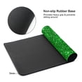 thumbnail image 4 of Kdxio Green Glitter Print Large Gaming Mouse Pad,Non-Slip Base,Water Resist Keyboard Pad for Gamer,Office & Home,29.5 x 15.8 in, 4 of 9