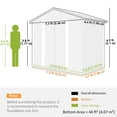 thumbnail image 3 of Outsunny 7.5' x 6.5' Outdoor Storage Shed with Double Doors, Light Grey, 3 of 10