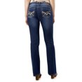 thumbnail image 2 of WallFlower Women's Luscious Curvy Bootcut Mid-Rise Insta Stretch Juniors Jeans (Standard and Plus), 2 of 5
