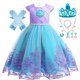 thumbnail image 1 of Disfraz de la Sirenita Ariel para niña, vestido de princesa para Cosplay, Halloween, Carnaval, cumpleaños, ropa de fiesta Fivean unisex, 1 of 2