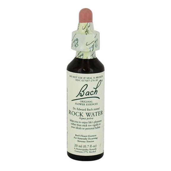 Bach Original Flower Essences For Naturally Occurring Nervous Tension, Rock Water, 20 Ml
