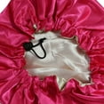 thumbnail image 3 of Kids Satin Bonnet Sleeping Cap For Natural Hair Teens Toddler Child Baby Adjustable Satin Cap For Night Sleeping Double Layer,Size:One Size, 3 of 3