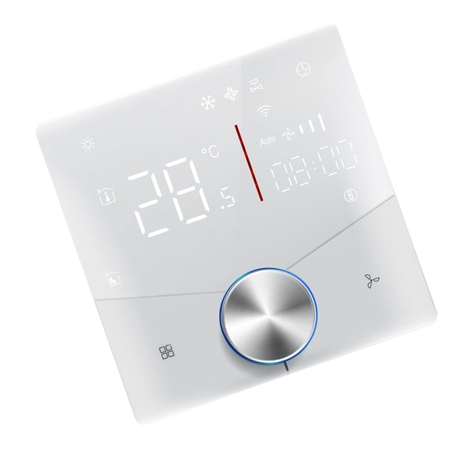 Wifi Thermostat Smart Air Conditioner Controller Digital Display Touch 5 and 2 Programmable 2 Tube Air Conditioner Temperature Controller for Home