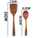 thumbnail image 2 of Utensilios de cocina de madera de teca para cocinar, utensilios de cocina naturales y saludables antiadherentes, juego de 2 piezas, 2 of 5