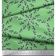 thumbnail image 2 of Soimoi Green Heavy Canvas Fabric Cat Animal Print Fabric by the Yard 58 Inch Wide, 2 of 3