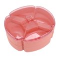 thumbnail image 4 of Plastic Divided Serving Tray Double Layer Divided Serving Dish Nut Platter Candy Snacks Dried Fruit Plate with Lid Divided Serving Tray, 4 of 8