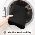 thumbnail image 5 of Enyhom Bathroom Rugs Sets of 3, Absorbent Bath Mat Non Slip Washable Bath Floor Rugs, Black, 5 of 7