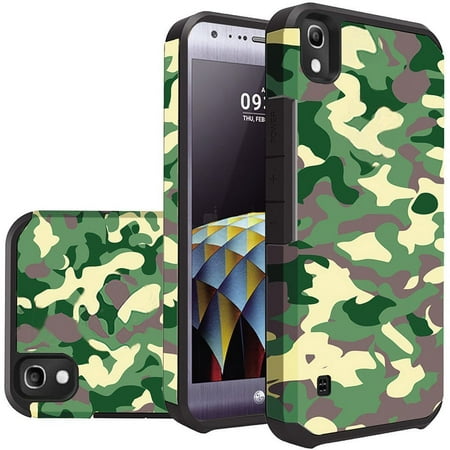 LG Tribute HD phone case, by Insten Camouflage Slim Hybrid Dual Layer ...