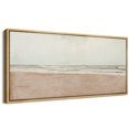 thumbnail image 5 of IDEA4WALL Extra Large Framed Canvas Print Wall Art Serene Shoreline Abstract Beach Illustrations Antique Pastel Seascape Wall Decorative Oversized Artwork Relax/Calm for Living Room - 60"x30", 5 of 5