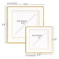 thumbnail image 4 of Smarty 6.5" White Gold Square Edge Disposable Plastic Salad Plates 120ct, 4 of 7