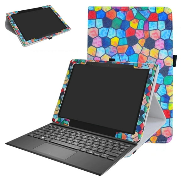 Labanema 12.3" Dell Latitude 5285 Case, PU Leather Folio Stand Protective Case, Cover for 12.3" Dell Latitude 5285 (Color Glasses)