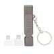 thumbnail image 1 of Aluminum Alloy Whistle USB Flash Drive Waterproof Outdoor USB2.0 Memory Stick Keychain Black 256GB, 1 of 5