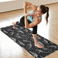 thumbnail image 6 of Black White Dinosaurs Skeletons Pattern Hot Yoga Mat Towel Non Slip for Hot Yoga - Quick-Drying Yoga Mat Cover with 4 Corner Pockets with Travel Bag - Hot Yoga Towel Non Slip 74"x26", 6 of 6