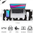thumbnail image 5 of Long Mouse Pads for Desk,Black Halloween Ghosts Desk Mats on Top Of Desks, Desk Mouse Pad Extra Large with 3mm Non-Slip Base and Stitched Edge for Gaming,Office,Work,Home 31.5"x11.8", 5 of 6