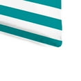 thumbnail image 2 of Jordan Manufacturing 74" x 22" Awning Turquoise Stripe Rectangular Outdoor Chaise Lounge Cushion with Ties, 2 of 11