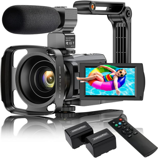 bericht Beschrijven luister 4K Video Camera Camcorder UHD 48MP WiFi IR Night Vision Vlogging Camera for  YouTube Touch Screen 16X Digital Zoom Camera Recorder with Microphone,  Handheld Stabilizer, Lens Hood, Remote,2 Batteries - Walmart.com