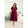 thumbnail image 3 of Ekouaer Women's House Dress with Pockets Long Nightgowns for Women House Dress Moo Moos for Women, 3 of 6