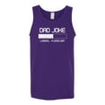 thumbnail image 2 of Wild Bobby,Dad Joke Loading Hilarious Funny Dad Granpa Daddy, Father's Day, Men Graphic Tank Top, Purple, X-Large, 2 of 3