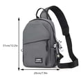 thumbnail image 2 of Bolso de pecho unisex impermeable FLhrweasw casual transpirable, 2 of 7