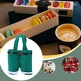 thumbnail image 2 of Cateissary Bolsa de dulces portátil, pantalones de Papá Noel, cesta de pantalones con asa, vino, Feliz Navidad, regalo de Año Nuevo, Kits de decoración para fiestas Verde S, 2 of 6