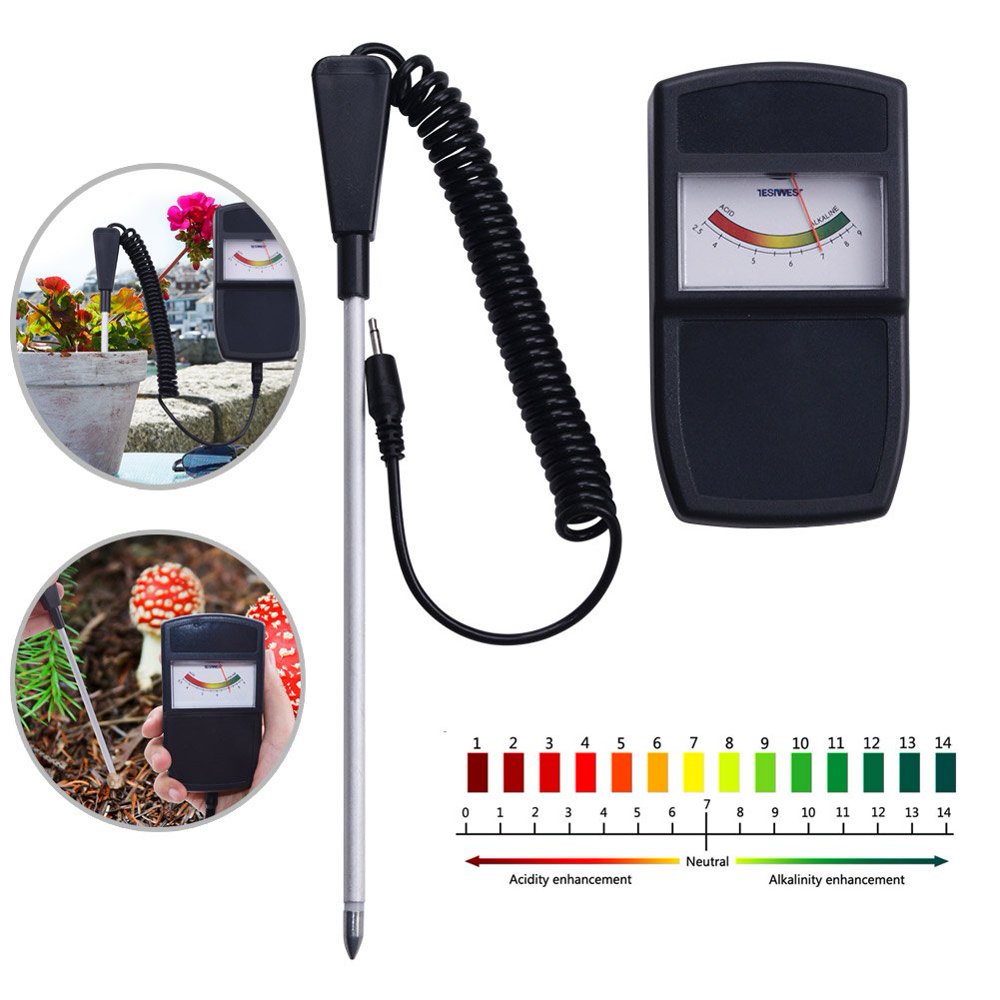 Soil PH Measuring Instrument Tester Meter for Farm Plants Crops Flowers