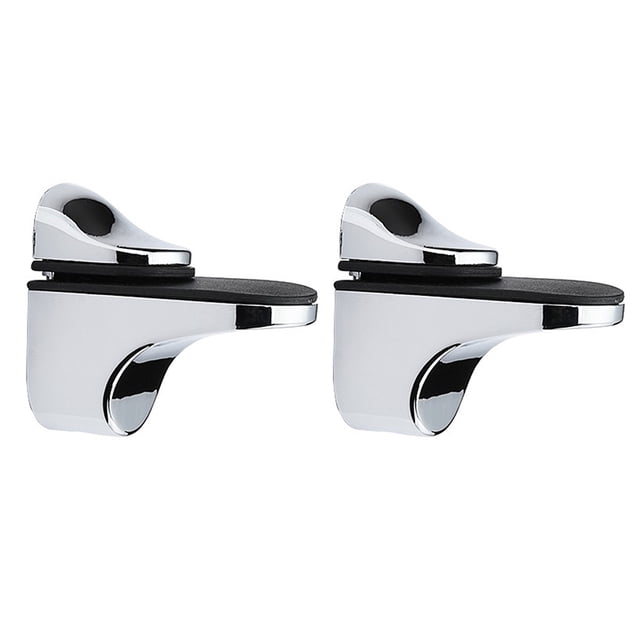 Kenally 2 uds soporte de estante de ajustable de 3-20mm soporte de estante de vidrio de montaje en pared abrazadera de vidrio de boca de Type2 NO2
